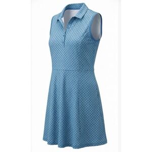 Pro Tour CoolPlay Women's Golf Dress Blue Green Sleeveless Athletic Size M